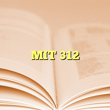 MIT 312