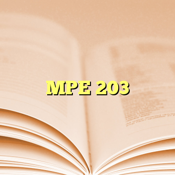 MPE 203